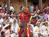 Newari festival dance, Kathmandu Valley, Nepal