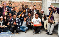 Gandharba musicians in Kathmandu, Nepal