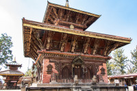 Notice the wonderful woodcarving on the ancient temples of Nepal like this one. 