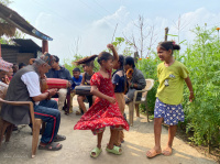 Gandharba (musician caste) jam session. 