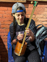 Getting to try out Himalayan instruments