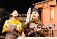 Newari waiters jamming some fun songs. 